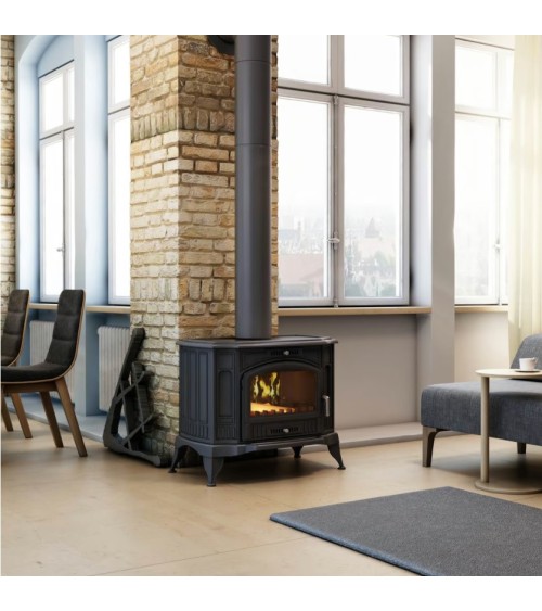 Poele à bois en fonte K9 10Kw