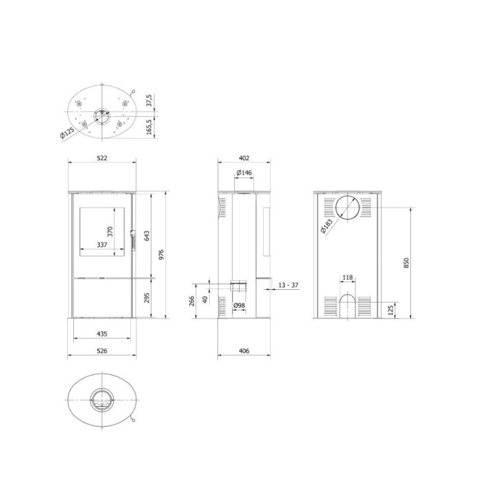 Poele à bois ROLLO 7Kw
