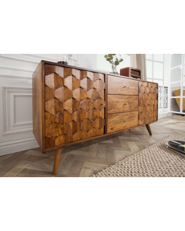 Aparador CUBE de madera de sheesham maciza