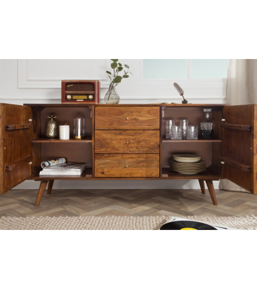 Aparador CUBE de madera de sheesham maciza