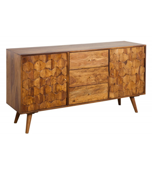 Credenza CUBE in legno massiccio di sheesham