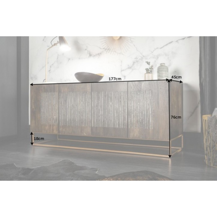 Credenza ELEGANT in legno massiccio di mango Credenza ELEGANT in legno massiccio di mango