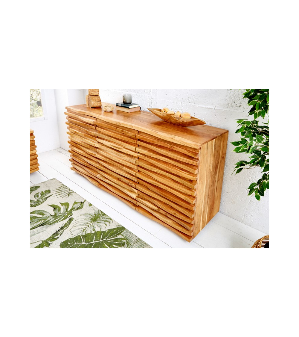 Buffet RELIEF bois massif d'acacia