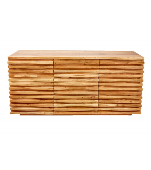 Credenza in legno massiccio di acacia RELIEF