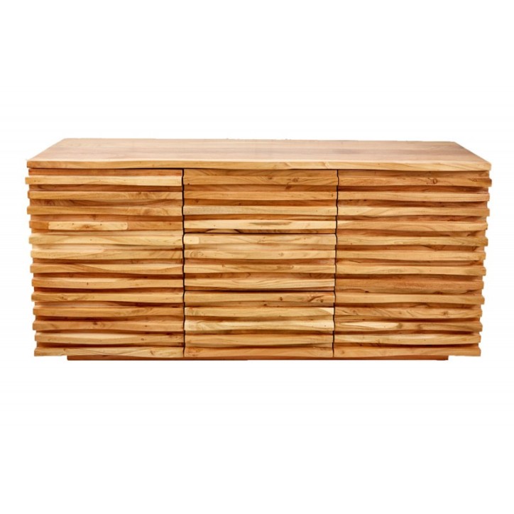 Credenza in legno massiccio di acacia RELIEF