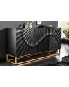 Aparador INFINITY de madera maciza de mango negro 140 cm