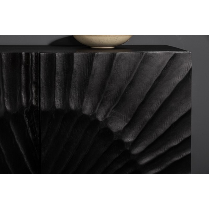 Buffet INFINITY en bois massif de manguier noir 140 cm