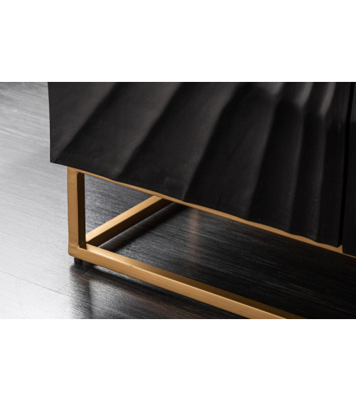 Aparador INFINITY de madera maciza de mango negro 140 cm