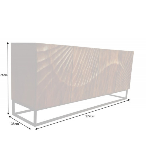 Aparador INFINITY de madera maciza de mango 177 cm