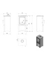 Poele à bois K5 avec niche 7Kw