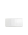 Buffet 3 portes  JUPITER blanc laqué brillant 182 cm