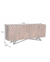 Buffet CIRCLE en bois de manguier