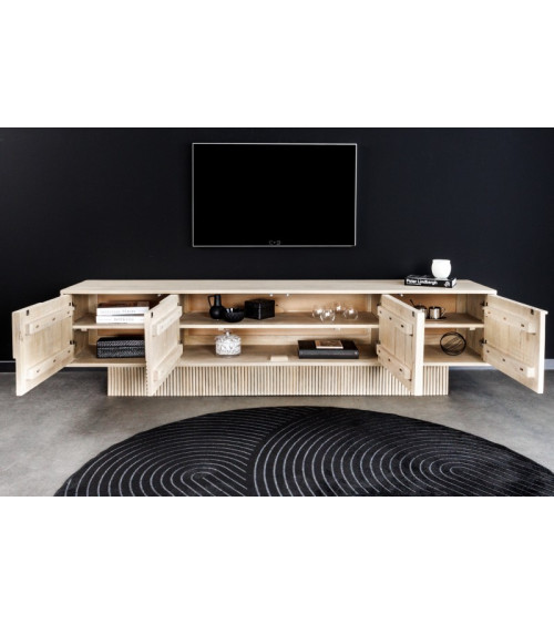 Mueble TV LUNA de madera de mango y acacia