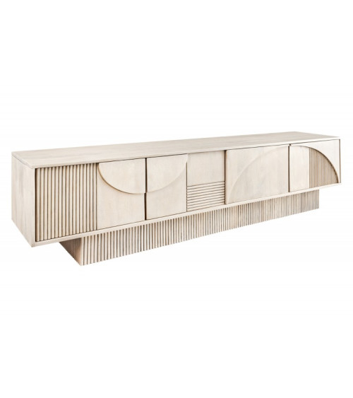 Meuble TV LUNA en bois de manguier et d'acacia