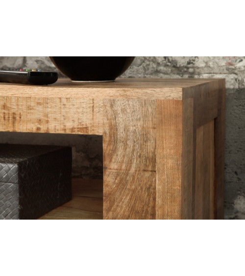 Mueble TV RUSTICO de madera maciza de mango 170 cm