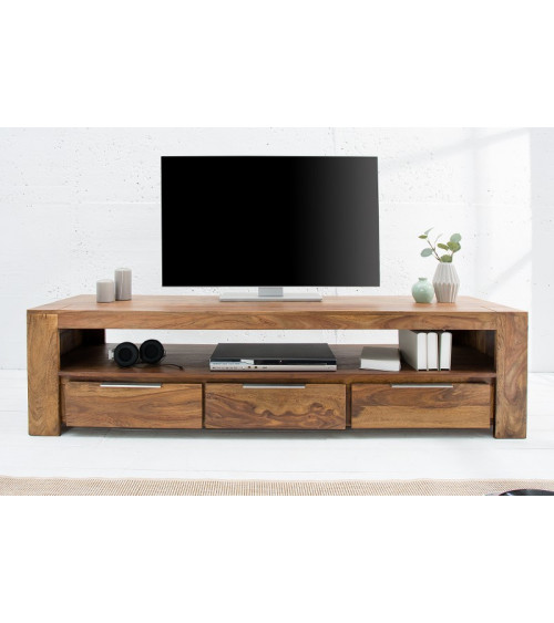 Meuble TV WOOD en bois massif de sheesham