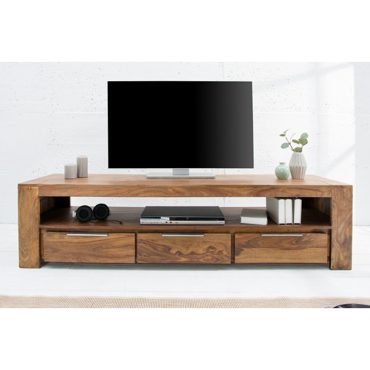 Mobile TV WOOD in legno di sheesham massiccio