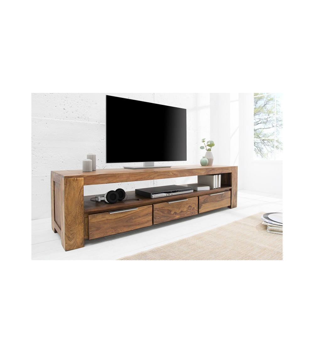 Mueble TV WOOD de madera maciza de sheesham