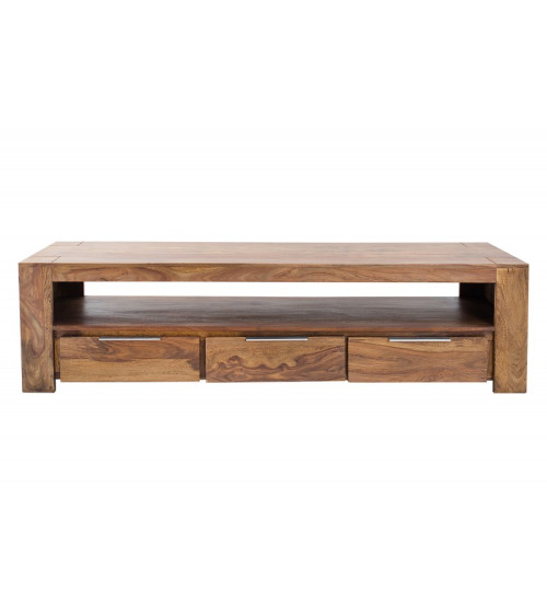 Mobile TV WOOD in legno di sheesham massiccio
