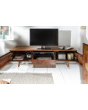 Soporte TV de madera de acacia maciza HEXAGONE