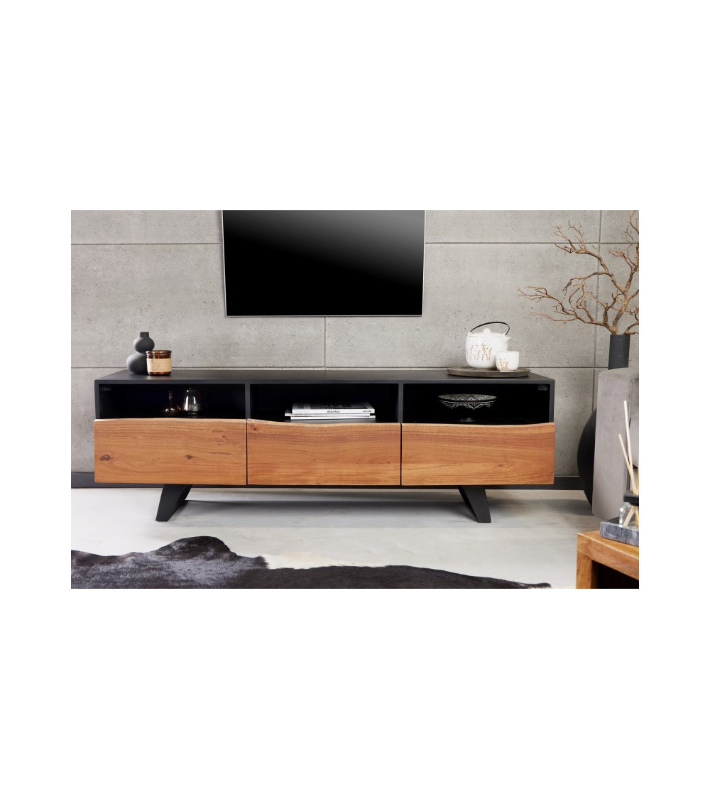 Soporte TV BRUT de madera de acacia