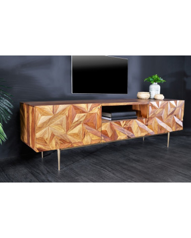 Mueble TV PRISM de madera de sheesham