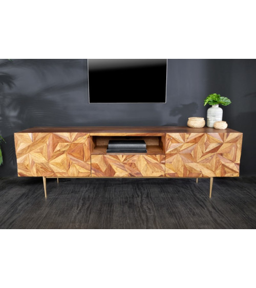 Mueble TV PRISM de madera de sheesham