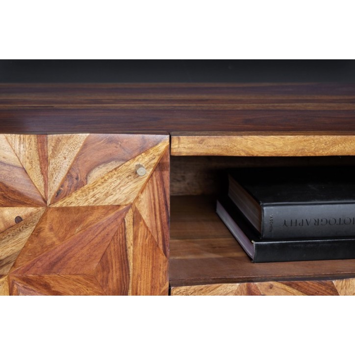 Mueble TV PRISM de madera de sheesham