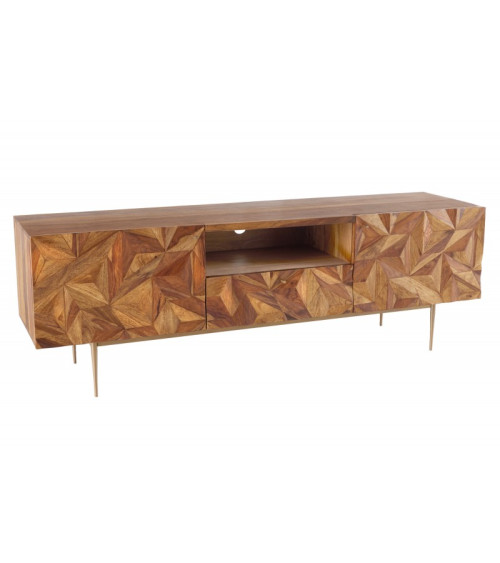 Mueble TV PRISM de madera de sheesham