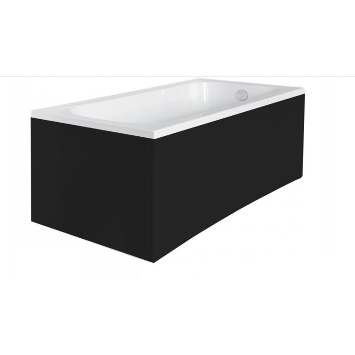 Bañera CONTINEA 140x70 cm con faldón reversible negro