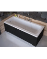 Banheira MIRANO II com avental preto 140/150/160/170 x 70