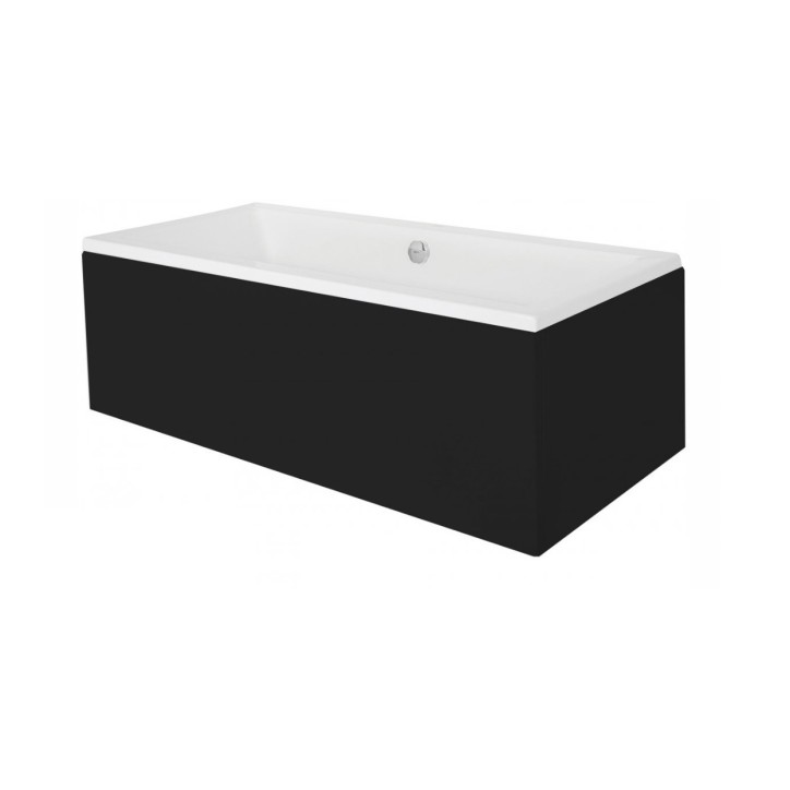 Baignoire QUADRO 170/175/180/190 cm avec tablier noir