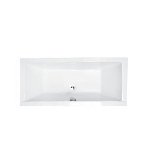 Bad QUADRO 170/175/180/190 cm met zwarte omkasting