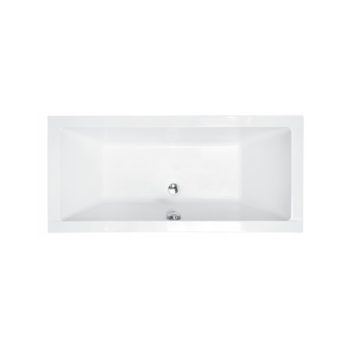 Bad QUADRO 170/175/180/190 cm met zwarte omkasting