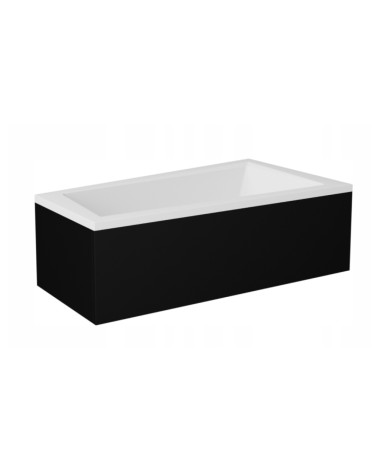 Banheira de canto direita INTIMA 150 ou 160 cm COM PAINEL PRETO