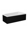 Vasca angolare destra INTIMA 150 o 160 cm CON PANNELLO NERO