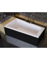 Hoekbad LINKS INTIMA 150 of 160 cm MET ZWARTE OMKASTING
