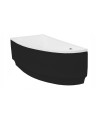 Vasca da bagno angolare ORIEGA sinistra 150 cm con pannello NERO