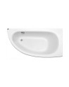 Baignoire d'angle MARINA angle DROIT avec tablier NOIR