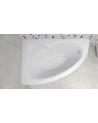 Vasca da bagno angolare sinistra NATALIA 150 cm con grembiule NERO
