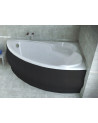 Baignoire d'angle NOVA 140/155/170cm Droite avec tablier noir
