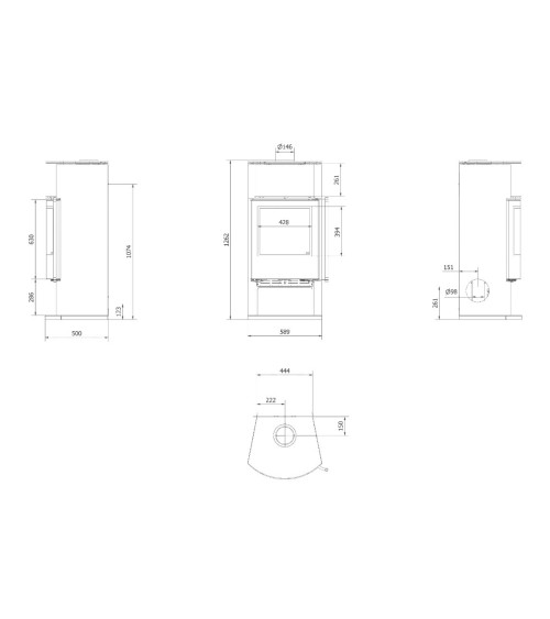 Poele à bois TOFA 8 Kw