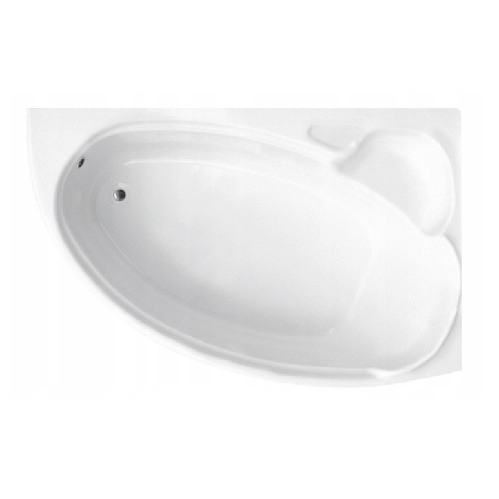 Vasca da bagno angolare NOVA 140/155/170cm destra con grembiule nero