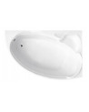 Baignoire d'angle NOVA 140/155/170cm Droite avec tablier noir