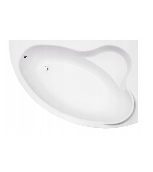 Bañera rinconera ORIEGO MAXI 140x90 cm derecha con delantal NEGRO