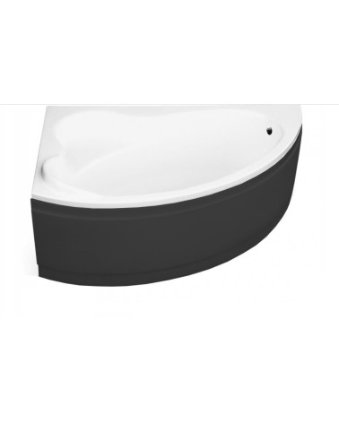Banheira de canto ORIEGO MAXI 140x90 cm esquerda com avental PRETO