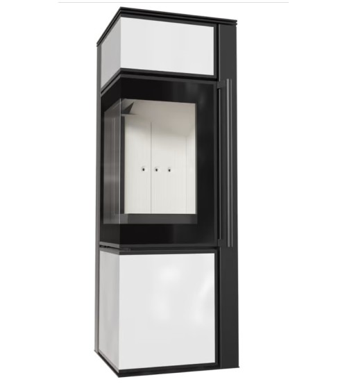 Poele à bois TORA 8Kw panneau de verre blanc