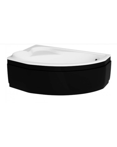 Banheira de canto DELFINA 166 X107CM esquerda com avental preto