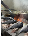 Barbecue FIESTA ISLAND cinzento 100 cm