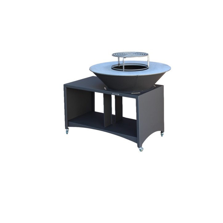 Barbecue FIESTA ISLAND cinzento 100 cm